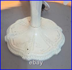 Antique Slag Glass Miller Style Table Lamp Antique Slag Glass Miller Style Table Lamp