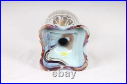 Antique Slag Glass Oil Lamp ANTIQUE LATE VICTORIAN 1890s Red Globe ATTERBURY