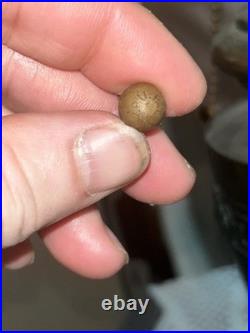 Antique Slag Glass Overlay Table Lamp, 25 1/2 Tall