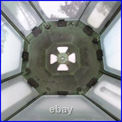 Antique Slag Glass Pictures / National Cash Register Employes Awards Lamp 1922