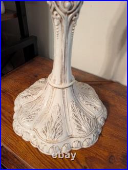 Antique Slag Glass Table Lamp