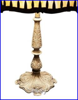 Antique Slag Glass Table Lamp