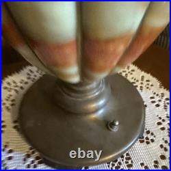 Antique Success Lamp Slag Glass Base and Globe Glows under Blacklight