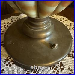 Antique Success Lamp Slag Glass Base and Globe Glows under Blacklight