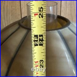 Antique Success Lamp Slag Glass Base and Globe Glows under Blacklight