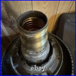 Antique Success Lamp Slag Glass Base and Globe Glows under Blacklight