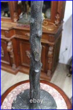 Antique Table Lamp Base For Reverse Painted Leaded Slag Glass Shade Handel Look