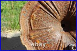 Antique Table Lamp Base For Reverse Painted Leaded Slag Glass Shade Painted Base