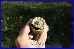 Antique Table Lamp Base For Reverse Painted Leaded Slag Glass Shade Royal Art