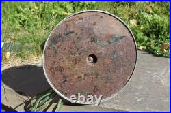 Antique Table Lamp Base For Reverse Painted Leaded Slag Glass Shade Sign B&H