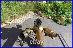 Antique Table Lamp Base For Reverse Painted Leaded Slag Glass Shade Sign B&H