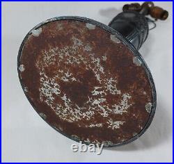 Antique Torch And Floral Swag Motif Lamp Base, For Slag Stained Glass Shades Antique Torch And Floral Swag Motif Lamp Base, For Slag Stained Glass Shades