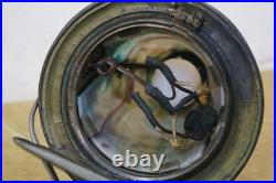 Antique Victorian Aesthetic Arts Nouveau Stained Slag Glass Parlor Lamp 25