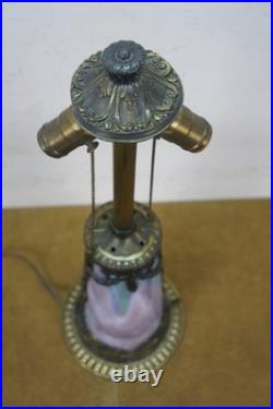 Antique Victorian Aesthetic Arts Nouveau Stained Slag Glass Parlor Lamp 25 Antique Victorian Aesthetic Arts Nouveau Stained Slag Glass Parlor Lamp 25