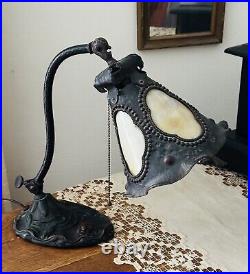 Antique/ Vintage Art Nouveau Slag Desk Lamp