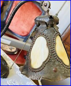 Antique/ Vintage Art Nouveau Slag Desk Lamp