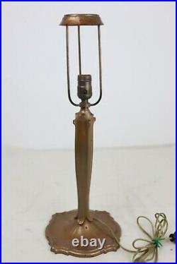 Antique Vintage Ornate Cast Metal Table Desk Lamp Body ONLY For/Fits Slag Glass