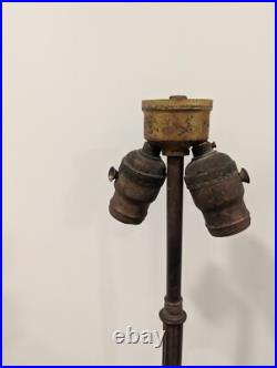 Antique Vtg Art Deco Bridge Floor Lamp Uranium Slag 1920s 57 Inches