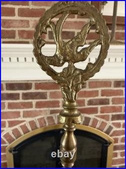 Art Deco Uranium Glass Slag Floor Lamp Antique Works Read Vintage Rare Glow
