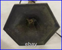 Art Nouveau Slag Glass Table Lamp 20 X 14 X 16