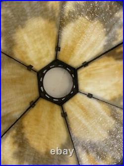 Art Nouveau Slag Glass Table Lamp 20 X 14 X 16