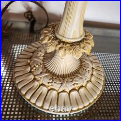 Art Nouveau Vintage Slag Stained glass lamp