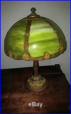 Beautiful Slag Glass Lamp