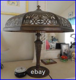 Beautiful Victorian Slag Parlor Bronze Lamp The Best