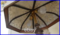 Beautiful Victorian Slag Parlor Bronze Lamp The Best