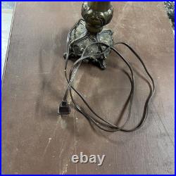 Beautiful Vintage Slag Glass Lamp 18 Inches Tall