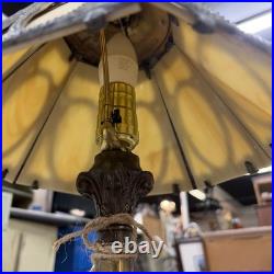 Beautiful Vintage Slag Glass Lamp 18 Inches Tall