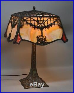 Bent Slag Glass Swan Lamp By Empire Lamp
