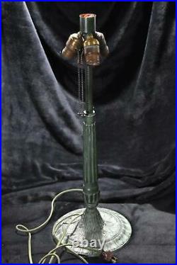 Best of the Best MILLER Green Slag Glass Lamp c. 1920