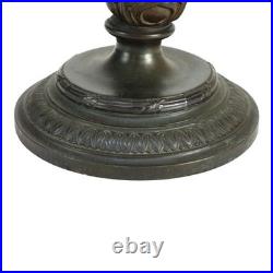 Bradley & Hubbard Arts & Crafts 6 Panel Slag Glass Table Lamp c1920