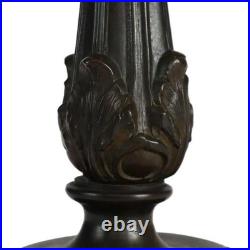 Bradley & Hubbard Arts & Crafts 6 Panel Slag Glass Table Lamp c1920