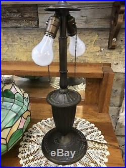Bradley & Hubbard Arts & Crafts Leaded Glass / Slag Lamp Duffner Handel Era
