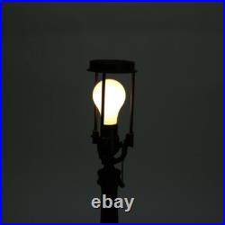 Bradley & Hubbard Arts & Crafts Two-Tone Slag Glass Table Lamp with Church Scene