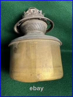 Bradley & Hubbard Lantern Cast Iron Green Slag Glass