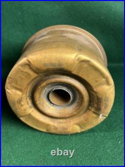 Bradley & Hubbard Lantern Cast Iron Green Slag Glass