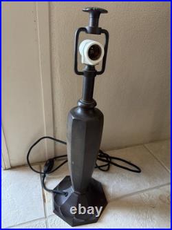 Bradley & Hubbard Table Lamp Stand Circa 1920 For Slag Glass Shade (Stand Only)