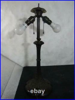 C. 1910 Empire of Chicago Slag Glass Lamp