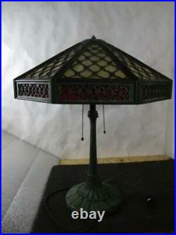 C. 1910 Wilkinson Slag Glass Lamp THE BEST