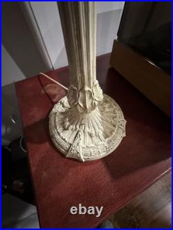 Ca. 1920 Edward Miller & Co. Antique Slag Glass Table Lamp