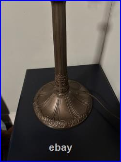 Ca. 1920 Pink Slag Glass Lamp