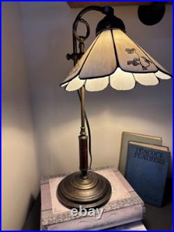 Celtic Tiffany Style Slag Glass Desk Lamp