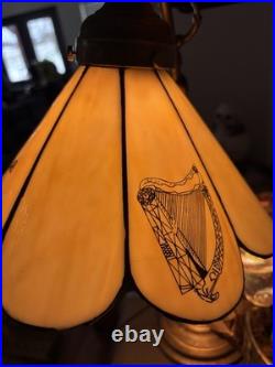 Celtic Tiffany Style Slag Glass Desk Lamp