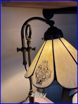 Celtic Tiffany Style Slag Glass Desk Lamp
