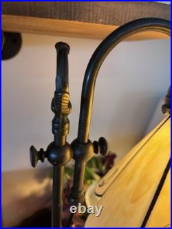 Celtic Tiffany Style Slag Glass Desk Lamp