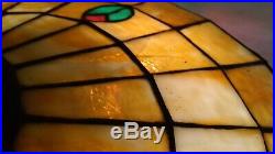 Chicago Mosaic leaded glass lamp Handel Tiffany Slag glass stained glass era