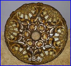 Duffner & Kimberly Arts & Crafts Leaded Slag Stained Glass Lamp Tiffany Era